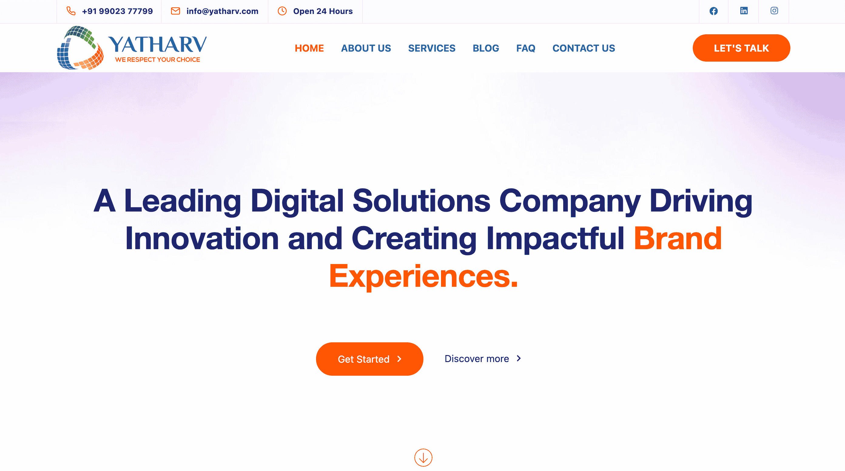 Yatharv Infotech Homepage