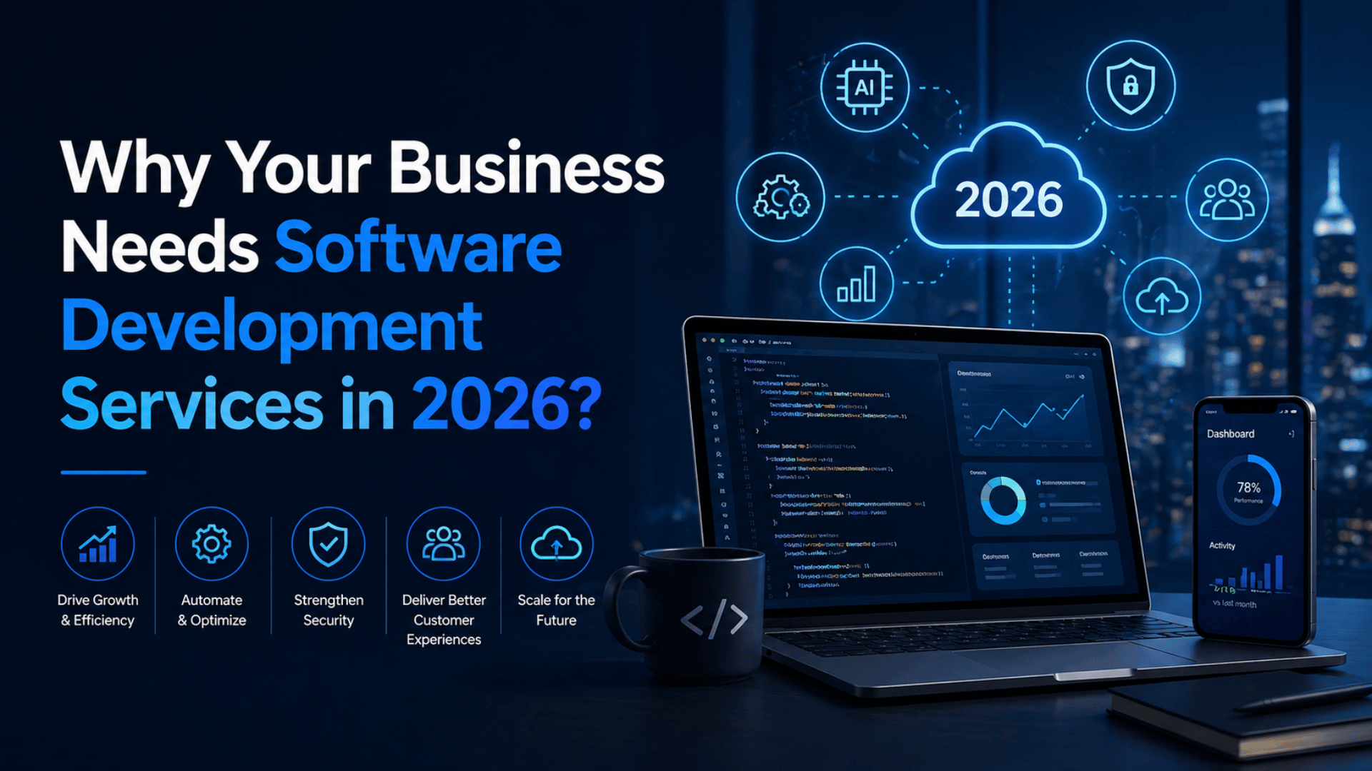 Read more about the article Why Your Business Needs Software Development Services in 2026?